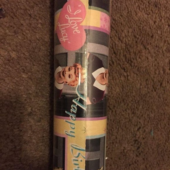 I LOVE LUCY HAPPY BIRTHDAY WRAPPING PAPER- 4 Rolls - Picture 2 of 3
